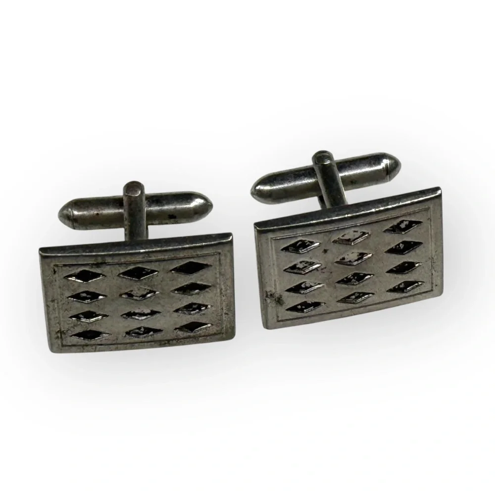 Silver Rectangular Cufflinks